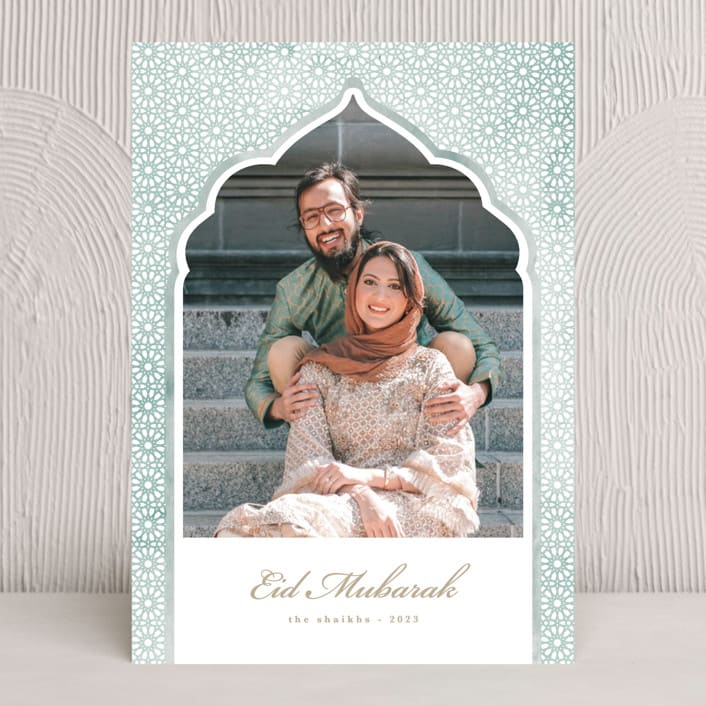 "Mosque window" - Eid Cards in Grass by Creo Study - Front
