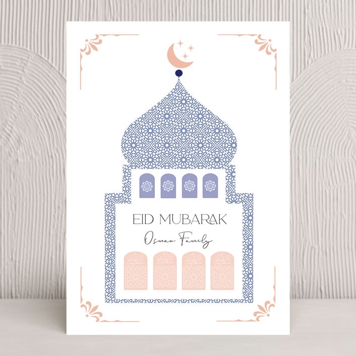 "At the mosque" - Eid Cards in Sky by Maja Cunningham - Front