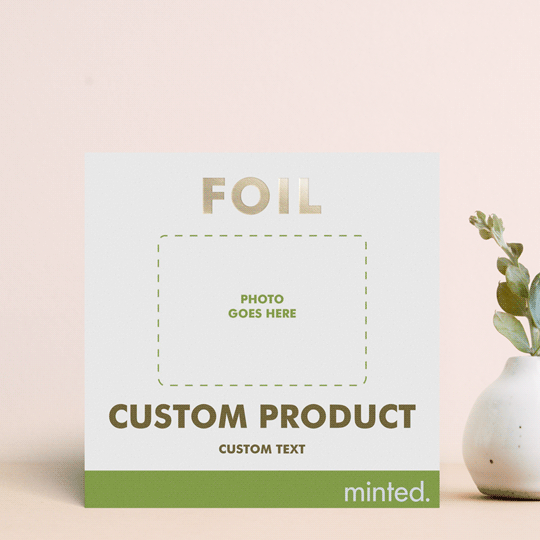 "square" - Engagement Party Invitations in Golden by Minted - Front