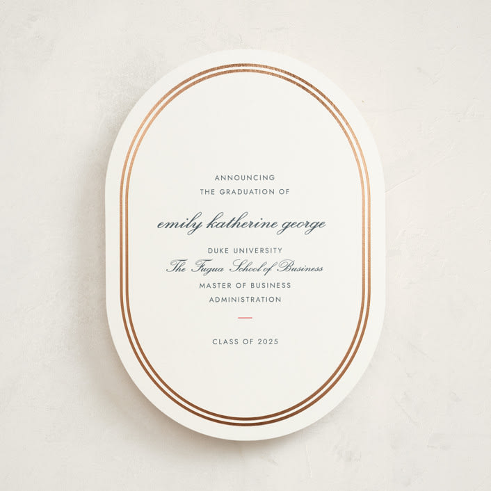 "toast the grad" - Graduation Announcements in Cherry by Megan Davis - Front