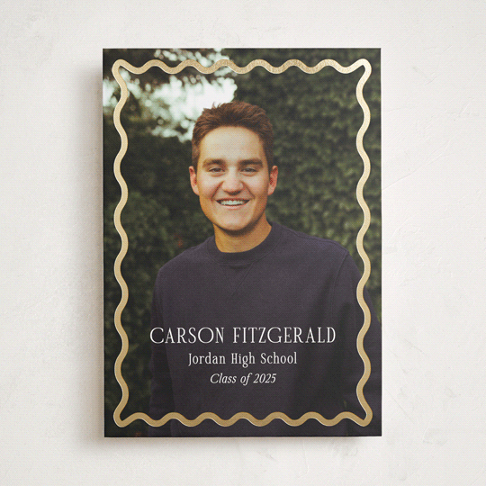 "Fun Border Frame" - Graduation Announcements in Ice by Jackie Crawford - Front