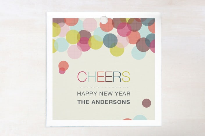 "Crack the Bubbly" - Gift Tags in Taupe by Stacey Meacham - Front