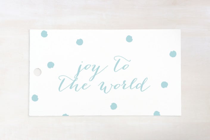 "Simple Joy" - Gift Tags in Snow by Erin Hodges - Front