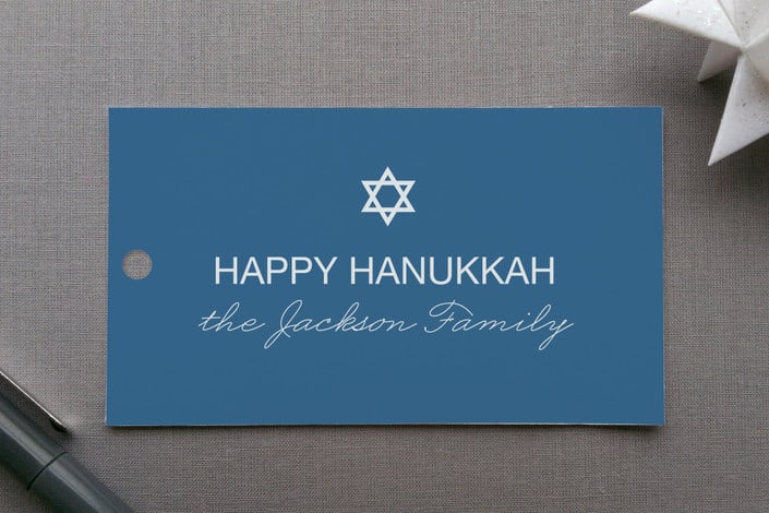 "Pricket" - Gift Tags in Navy by Marabou Design - Front