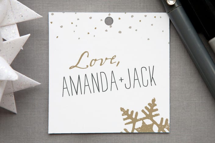 "Silver and Gold" - Gift Tags in Gold by Jody Wody - Front