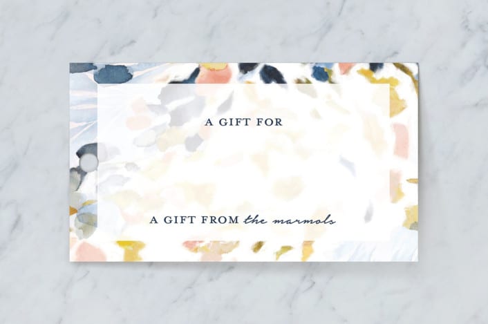 "Chasing Light" - Gift Tags in Marine Blue by Mya Bessette - Front