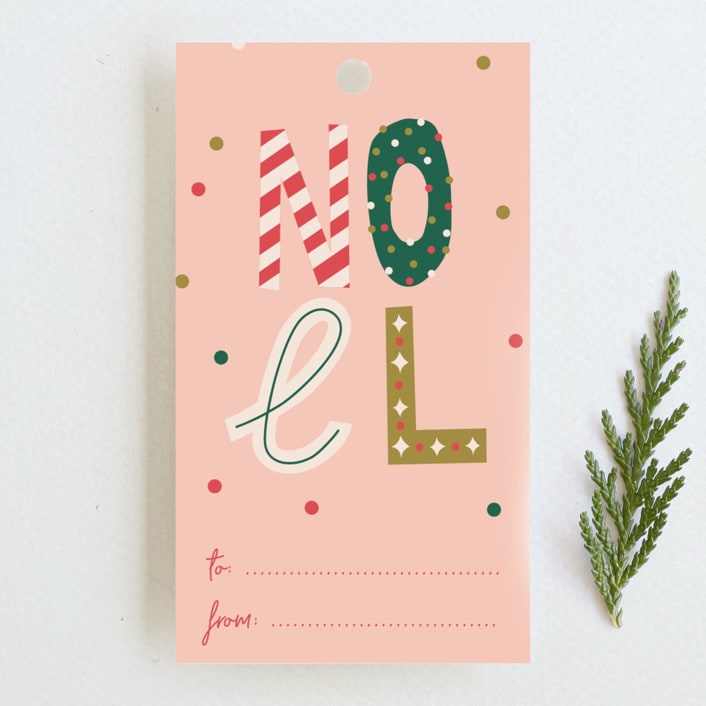 "Fun Noel 1" - Gift Tags in Candy by Iveta Angelova - Front