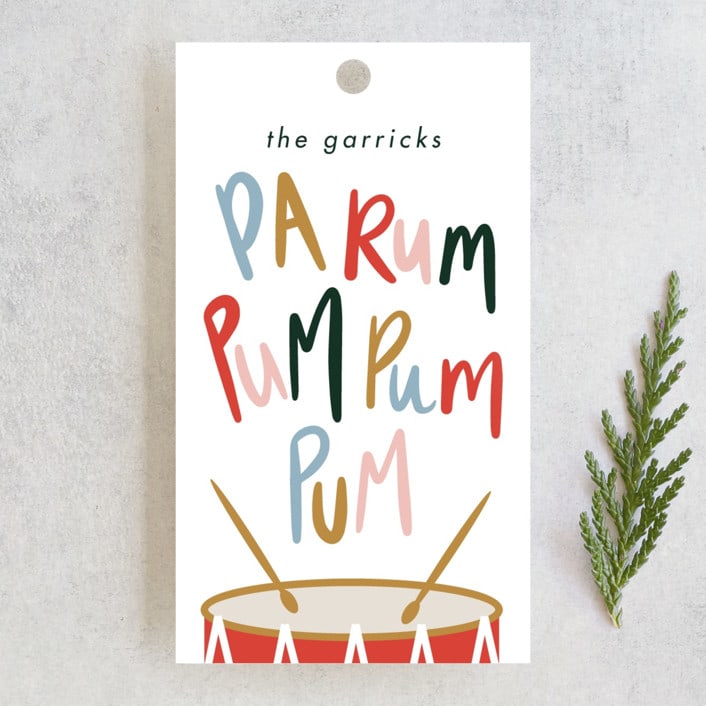 "pa rum wrap" - Gift Tags in Cheer by Angela Garrick - Front