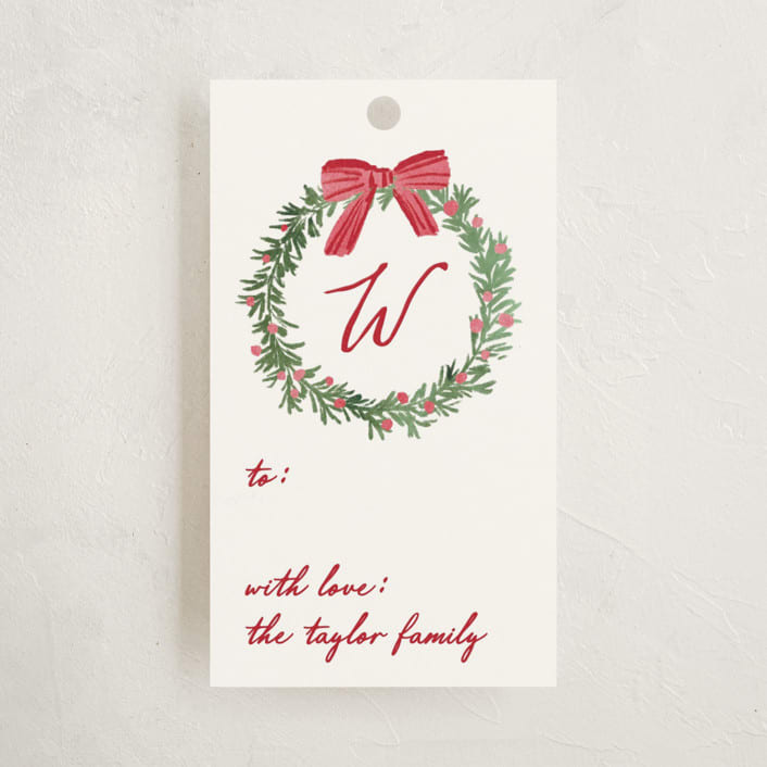 "Cosy Fireplace" - Gift Tags in Fern by Petra Kern - Front