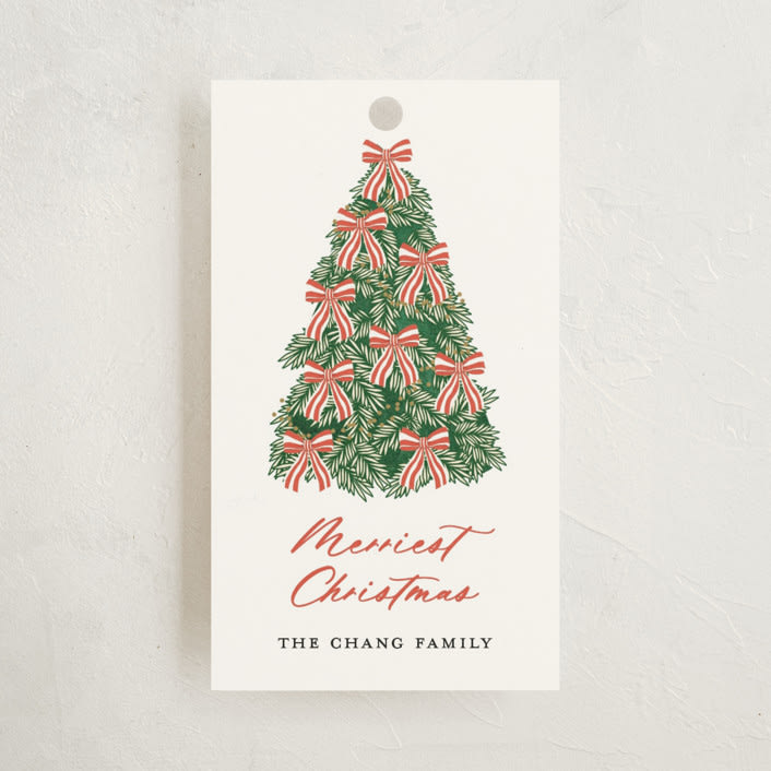 "Oh Christmas Tree" - Gift Tags in Safron by Sherley Ferreira - Front