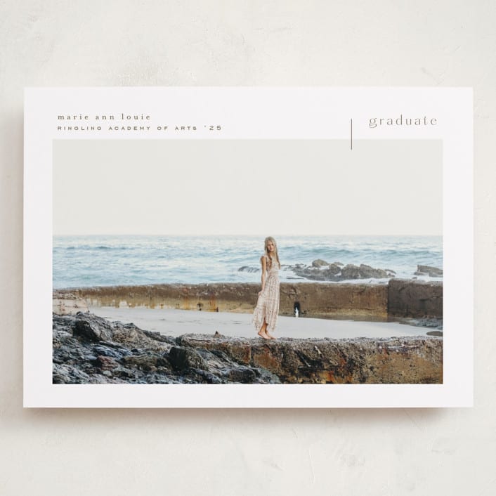 "Maine" - Graduation Announcements in Stone by chocomocacino - Front