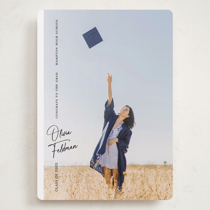 "Lift Off" - Graduation Announcements in Ink by Paper Raven Co. - Front