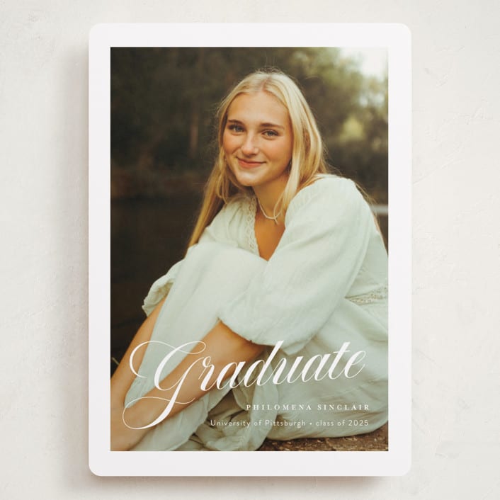 "mustacciuoli" - Graduation Announcements in Crystal by chocomocacino - Front