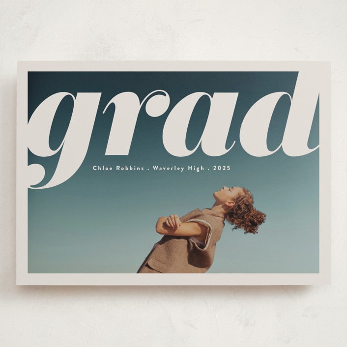 "The Cover" - Graduation Announcements in Mist by Gwen Bedat - Front