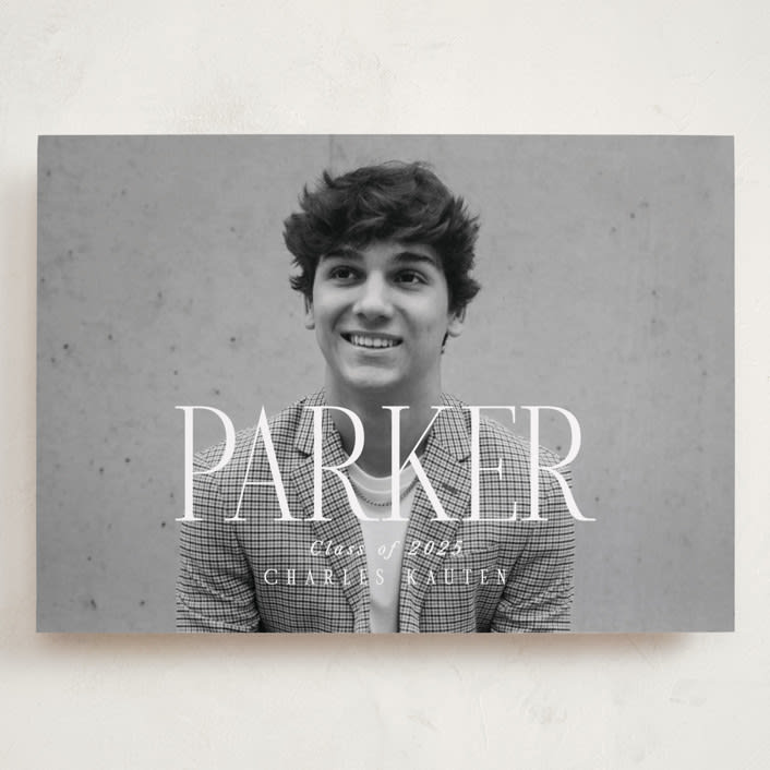"In the Center" - Graduation Announcements in Cloud by Susan Brown - Front