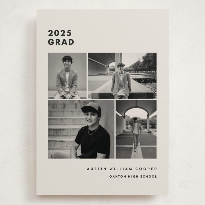 "Fourth Quarter" - Graduation Announcements in Sandstone by Olivia Raufman - Front