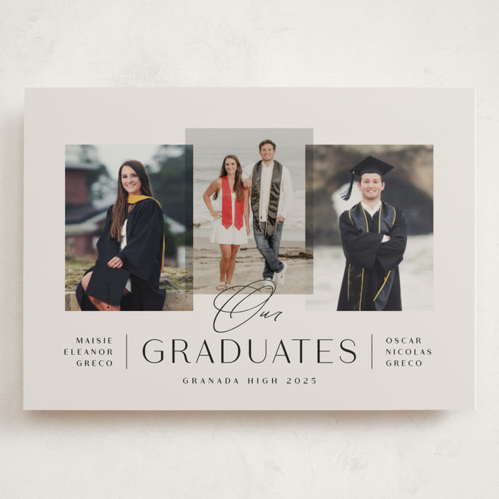 "Our Grads" - Graduation Announcements in Clay by Olivia Raufman - Front