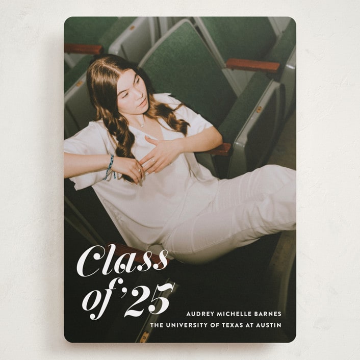 "Class Dismissed" - Graduation Announcements in Ink by Megan Davis - Front
