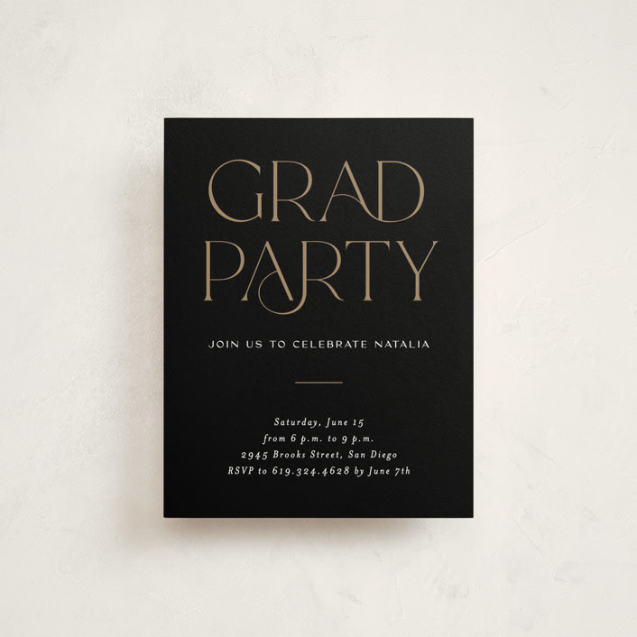 "High Point" - Graduation Insert Cards in Snow by Erica Krystek - Front