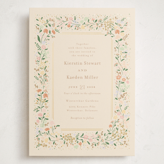 "Esther's garden" - Wedding Invitations in Ivory by Jennifer Wick - Front