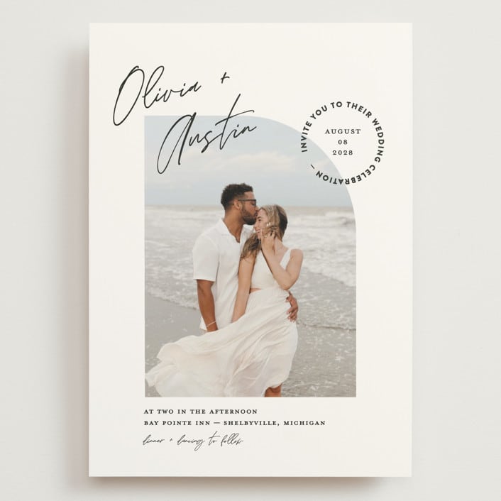 "Merge" - Wedding Invitations in Cloud by Pixel and Hank - Front