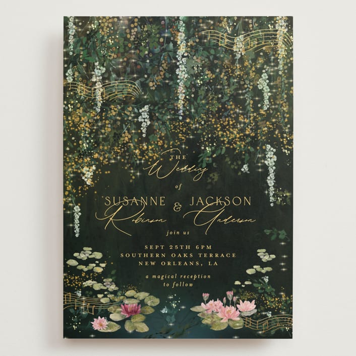 "New Orleans from Disney's Princess and The Frog" - Wedding Invitations in Mystic by Phrosné Barwood - Front