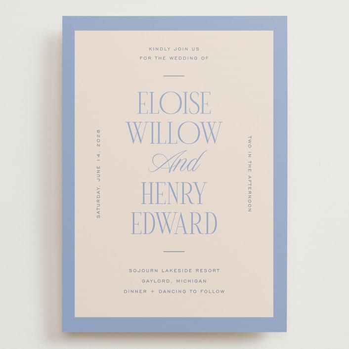 "Threaded" - Wedding Invitations in Canopy by Pixel and Hank - Front