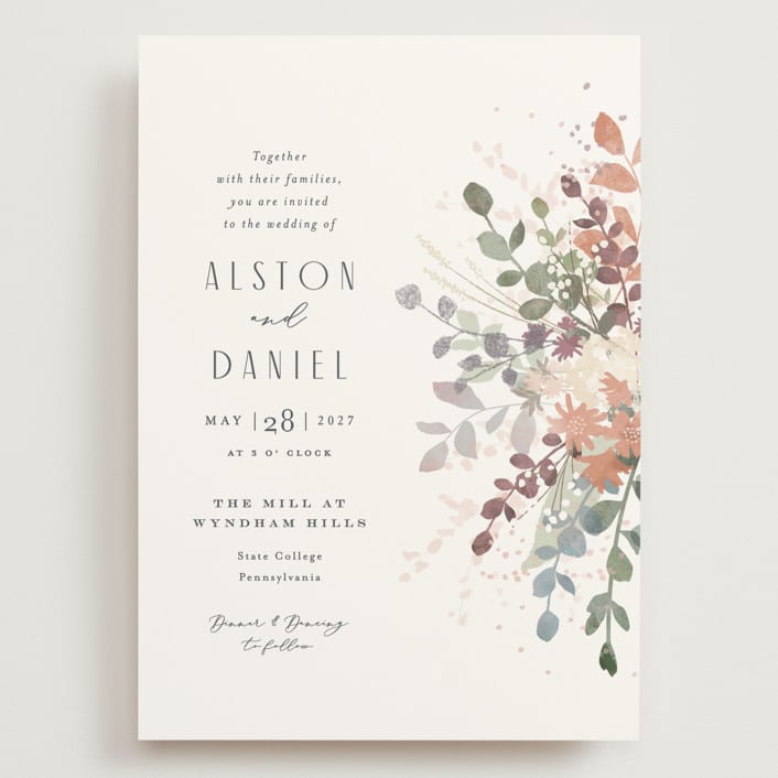 "Golden Hour" - Wedding Invitations in Water Lily by Jennifer Wick - Front