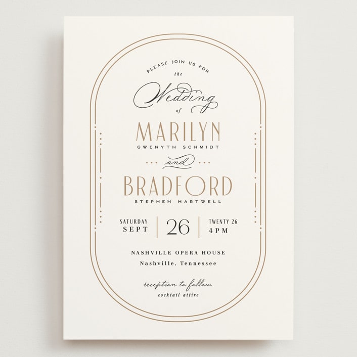 "Encapsulated" - Wedding Invitations in Black Tie by Hooray Creative - Front