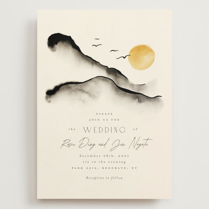 "ataraxia" - Wedding Invitations in Ivory by Anastasia Makarova - Front