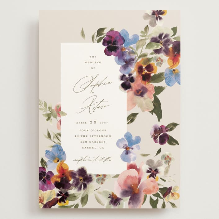 "Bright" - Wedding Invitations in Summer by Leah Bisch - Front