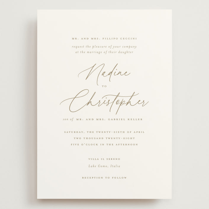 "spiku" - Wedding Invitations in Pearl by chocomocacino - Front