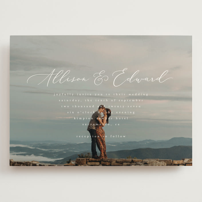 "So Inlove" - Wedding Invitations in Cloud by Jhudy - Front