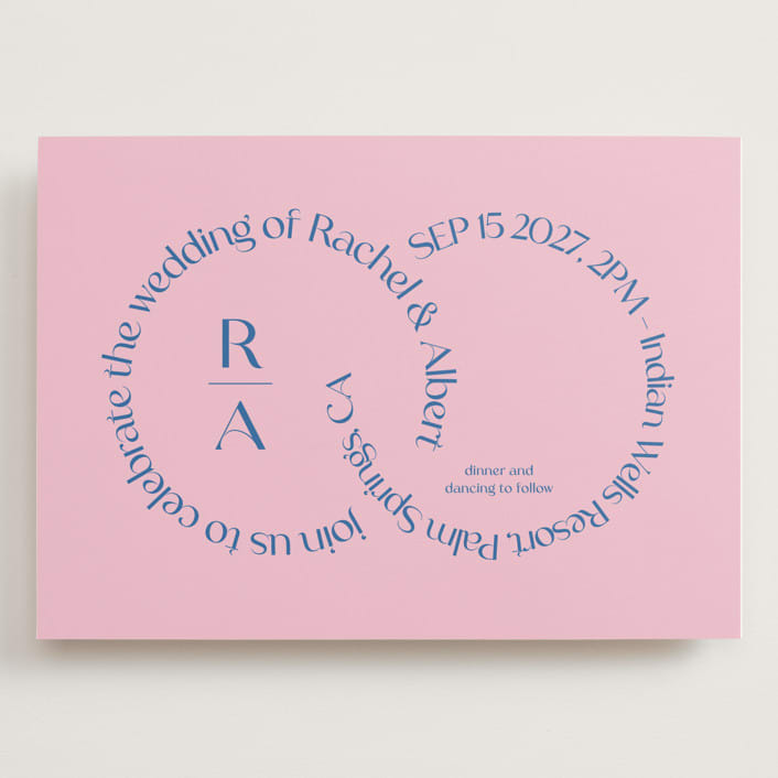 "Connected" - Wedding Invitations in Marseille by Claudia Orengo - Front