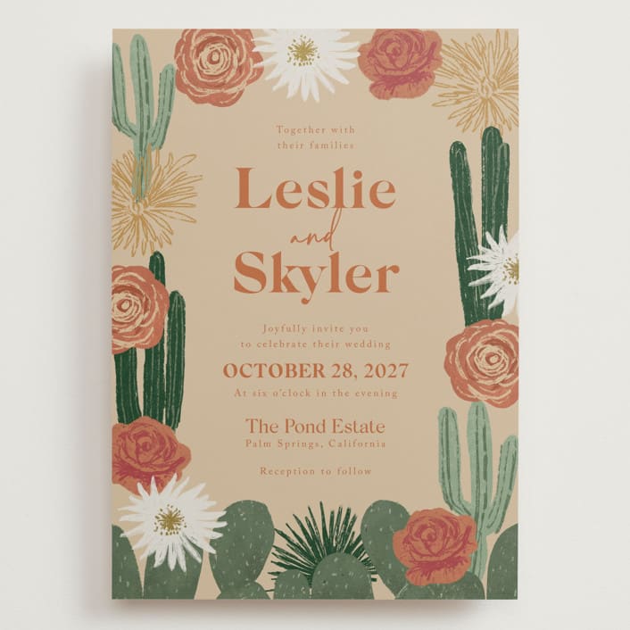 "boho desert" - Wedding Invitations in Sand by Cass Loh - Front