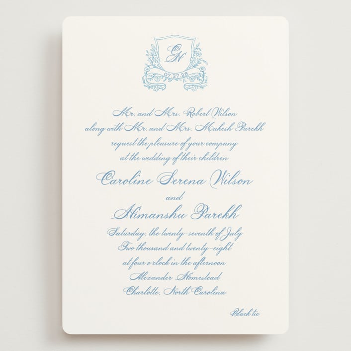 "Royalty" - Wedding Invitations in Capri by Creo Study - Front