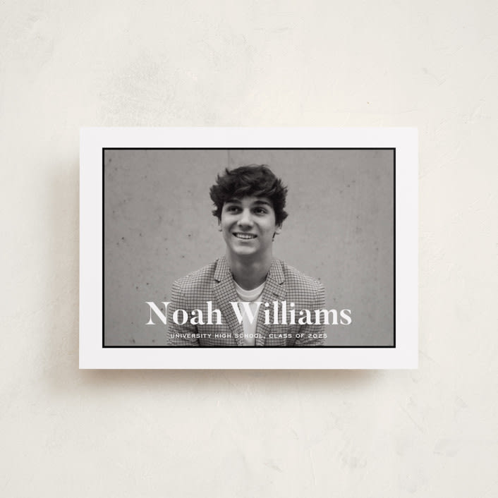 "Maple" - Graduation Announcements in Tuxedo by Annie Shapiro - Front