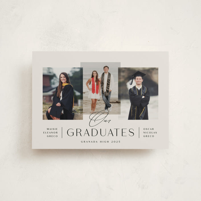 "Our Grads" - Graduation Announcements in Clay by Olivia Raufman - Front