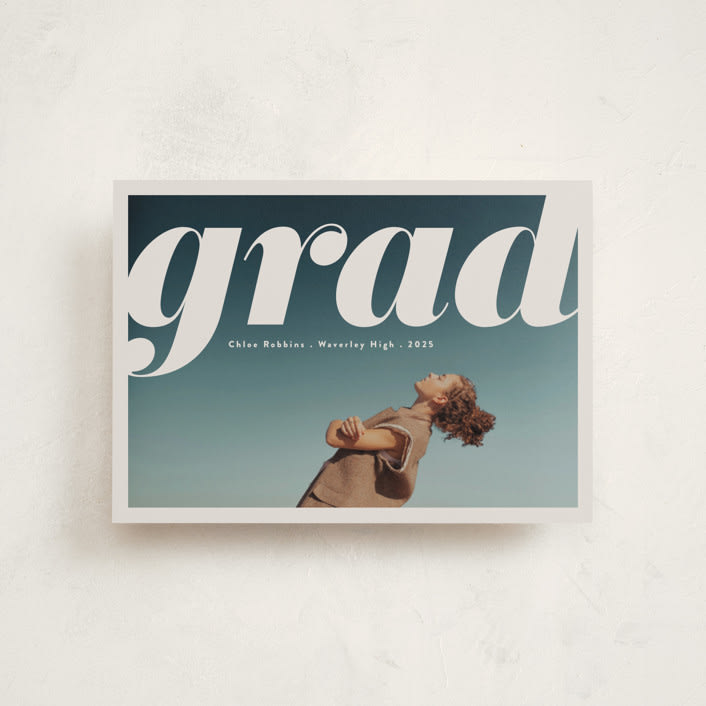 "The Cover" - Graduation Announcements in Mist by Gwen Bedat - Front
