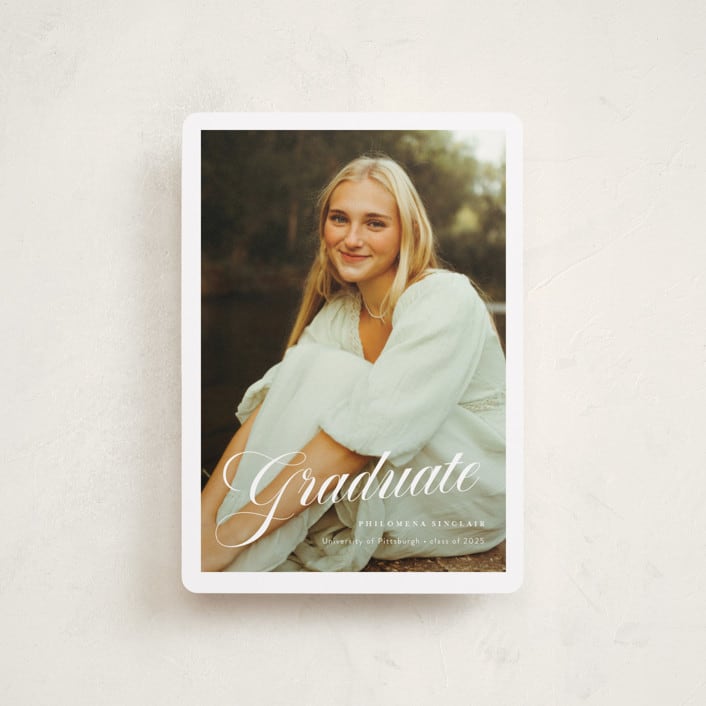 "mustacciuoli" - Graduation Announcements in Crystal by chocomocacino - Front