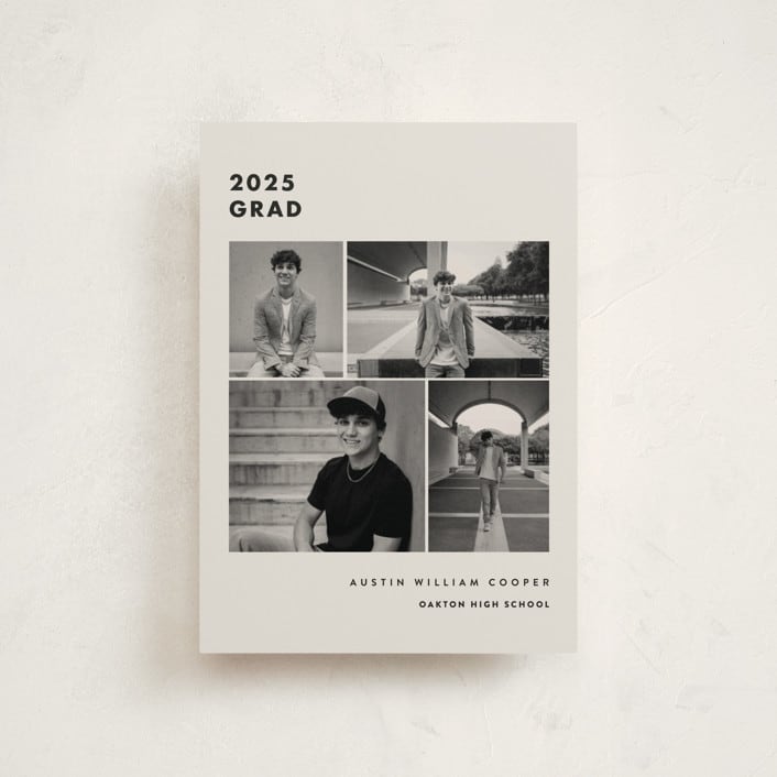 "Fourth Quarter" - Graduation Announcements in Sandstone by Olivia Raufman - Front