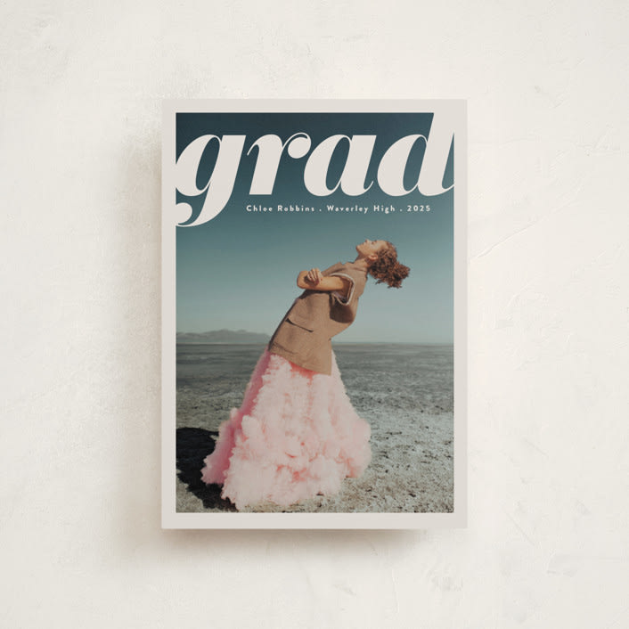 "The Cover" - Graduation Announcements in Mist by Gwen Bedat - Front