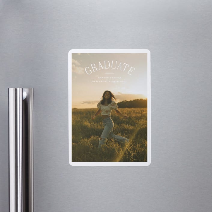 "Study Guide" - Graduation Announcements in Cloud by Carolyn MacLaren - Magnet Front