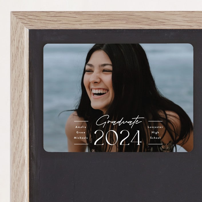 "Details" - Graduation Announcements in Cloud by Susan Asbill - Magnet Front