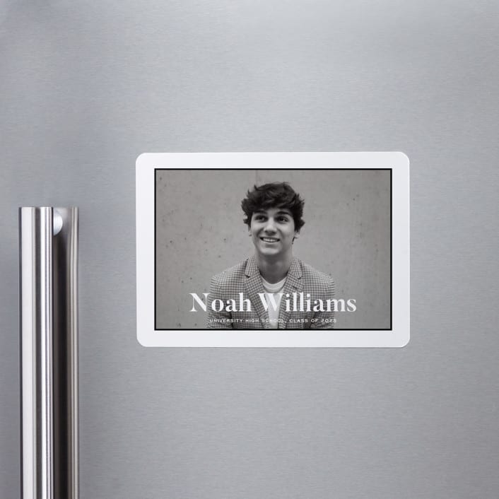 "Maple" - Graduation Announcements in Tuxedo by Annie Shapiro - Magnet Front