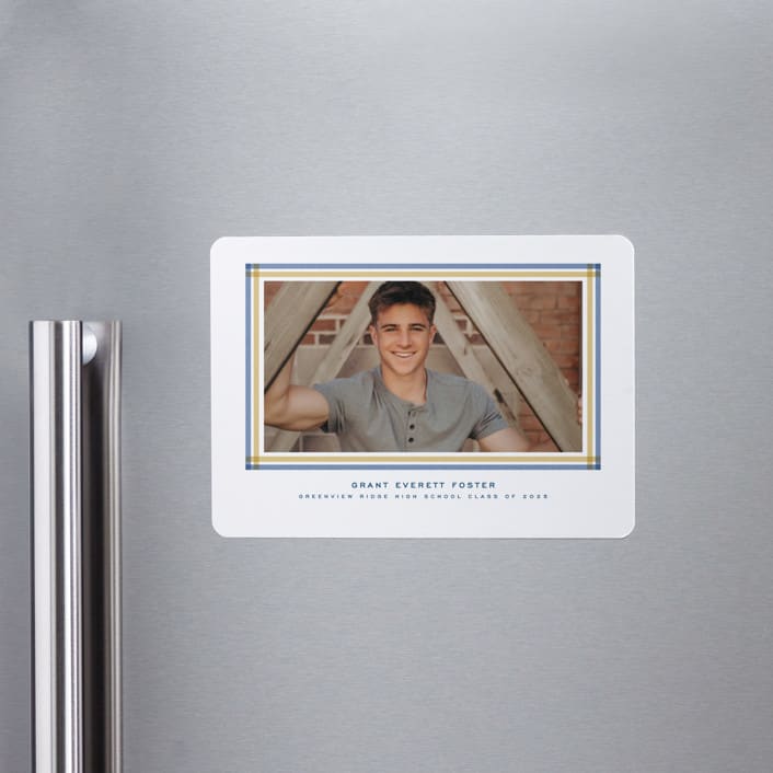 "Woven frame" - Graduation Announcements in Night Sky by Lea Delaveris - Magnet Front