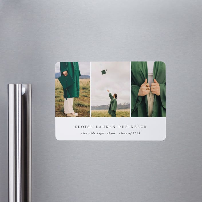 "Carousel" - Graduation Announcements in Cotton by Morgan Kendall - Magnet Front