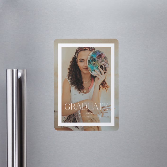 "framed graduate" - Graduation Announcements in Cloud by Eric Clegg - Magnet Front