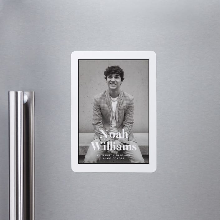 "Maple" - Graduation Announcements in Tuxedo by Annie Shapiro - Magnet Front