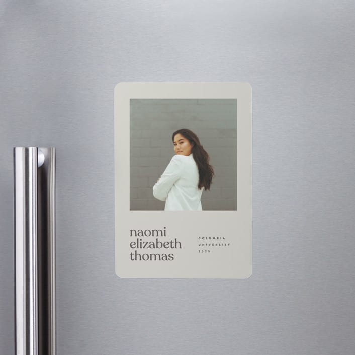 "Minimal Modern" - Graduation Announcements in Sand by JoAnn Jinks - Magnet Front